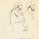 MIHÁLY VON MUNKÁCSY, Nude / Sketch for the Portrait of Franz Liszt, circa 1890