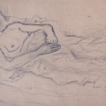 MIKHAIL LARIONOV, Woman Lying on Bed, 1928