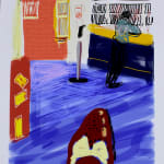 DAVID HOCKNEY, Waiting at York, 180, 2010