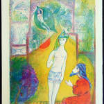 MARC CHAGALL, When Abdullah got the Net Ashore…, from: Four Tales from the Arabian Nights, 1948