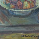 PINCHUS KRÉMÈGNE, Still Life with Basket, Jug and Fruits, circa 1948