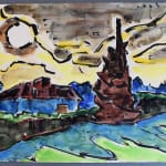 KARL SCHMIDT-ROTTLUFF, Animated Autumn Landscape | Bewegte Herbstlandschaft, 1967