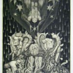 ERNST FUCHS, Aura (Eva Vignette), 1976