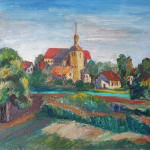 VIOLETTE STERNIK, Landscape with Church