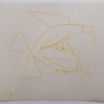 PABLO PICASSO, Caricature of General de Gaulle and Two Women, from: Series 347| Caricature du général de Gaulle et deux...