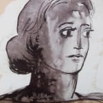 HENRY MOORE, Woman's Head, 1981