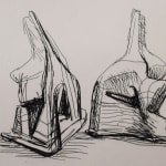 HENRY MOORE, Woman's Head, 1981