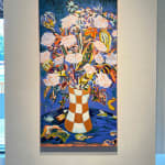 Thai Mainhard Expressionist still life peonies in vase purchase at Gilman Contemporary