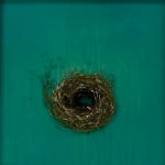 Mayme Kratz green resin and spurge on panel nest at gilman contemporary sun valley