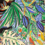 thai mainhard expressive botanical painting available at Gilman contemporary