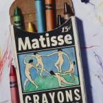 Ben Steele oil painting crayons matisse label purchase at Gilman Contemporary