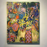 Thai Mainhard Expressionist still life flowers in vase purchase at Gilman Contemporary
