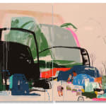 seonna hong figurative abstract painting depicts human relations buy a gilman contmeporary sun valley