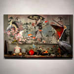 photorealistic still life painting with pelican in sun valley idaho purchase gilman contemporary