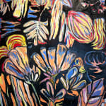 Thai Mainhard abstract botanical painting buy at Gilman Contemporary