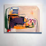 installation of seonna hong figurative abstract painting