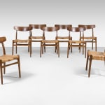 Hans J. Wegner, Set of eight chairs, 1950