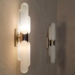 Lighting, Floral Murano Glass Wall Light