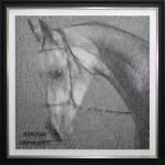 ATAJAN HEMRAYEV, Stallion, 111x111cm, 2025