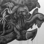 Abraham González Pacheco, Paisaje con matamoscas, 2023