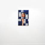 painting of a girls face reflected in a hand mirror