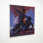 painting of two woman fighting by jordan tacker