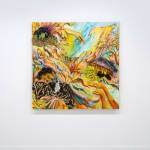 abstract painting and mixed media artwork