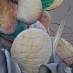 painting of a half-burnt cactus