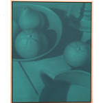 monochromatic painting of a fruit bowl