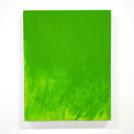 hand painted green screen on canvas