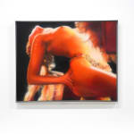 painting of a topless woman dancing