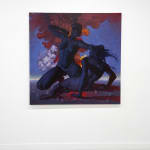 painting of two woman fighting by jordan tacker