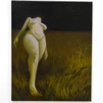 painting of a nude woman in a field