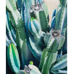 photo-reallistic painting of a cactus in the sunlight