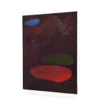 Abstract painting of a mountain