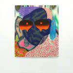 abstract painting of a face with sunglasses