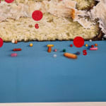 painting of a birthday cake with sprinkles