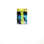 abstract fabric artwork including a text that says "beautiful" upside down