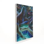 abstract painting of legs by a pool of water