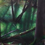 painting of a forest landscape