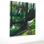 painting of a forest landscape