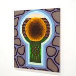 painting of a key with surrealist background