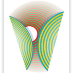 Peter Monaghan, Concentric Circles - Red/Green - Turquoise/Yellow
