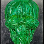Gordon Harris, Metallic Skull (Green)