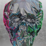 Gordon Harris, Metallic Skull (Grey)