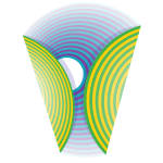 Peter Monaghan, Concentric Circles- Purple/Turquoise - Green/Yellow