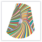 Peter Monaghan, Two Fold Circle - Curved Radiating Lines