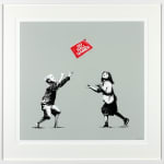 Banksy, No Ball Games (Grey), 2006