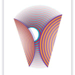 Peter Monaghan, Concentric Circles- Red/Turquoise- Purple/Orange