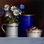 David French Le-Roy, Still Life with Blue Hydrangea